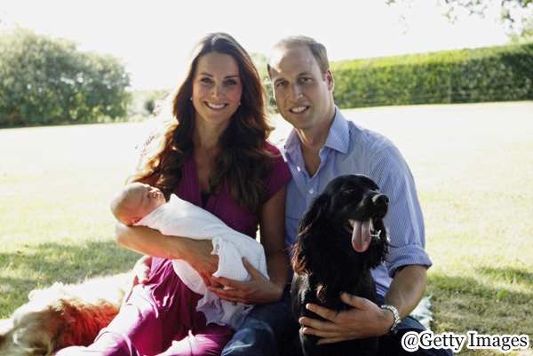 The Duke and Duchess of Cambridge With Their Son Prince George Alexander Louis of Cambridge In Bucklebury