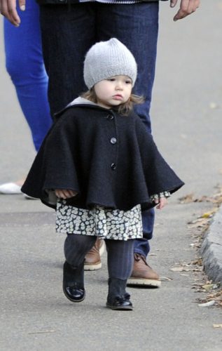 EXCLUSIVE: Harper Beckham goes to see animals in Central Park Zoo in New York City