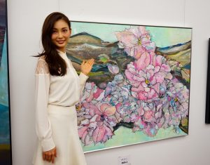 速報 押切もえ 二科展に初入選 恋の花は 分咲き Cancam Jp キャンキャン