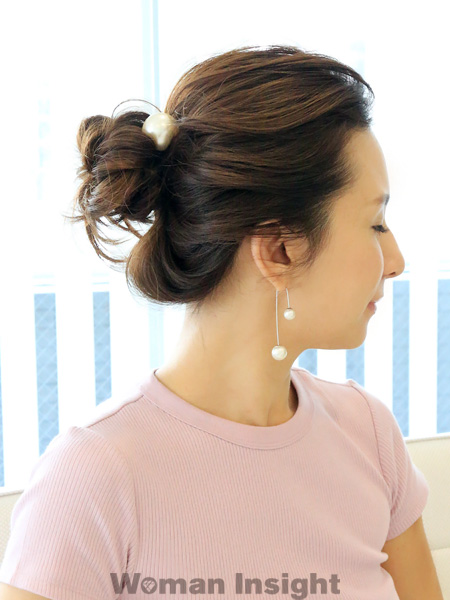 ヘアアレンジ,大人,まとめ髪,夏,ロング,簡単,こなれ,おしゃれ,ヘアアクセ