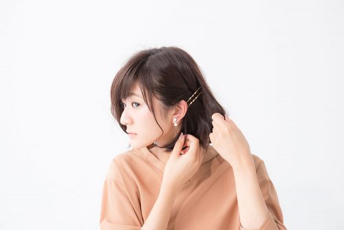 簡単耳かけボブヘアアレンジ