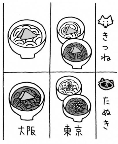 通じない,誤解される,方言,たぬきそば,東京,大阪