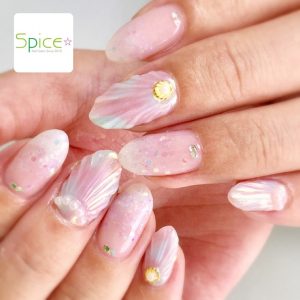 17夏大流行中 今年っぽくてかわいい 人魚の鱗ネイルデザイン