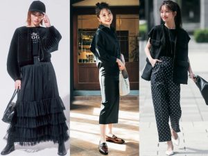 人気商品ランキング 全身黒コーデ32選】抜け感って？スタイリスト直伝「オール トップス