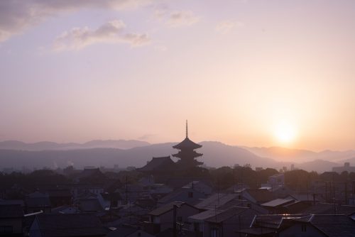 京都の朝