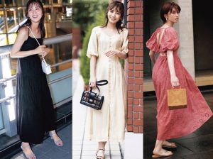 絶対かわいい ロングワンピース の夏コーデ19選 ティアードやキャミなど旬顔ワンピが集結