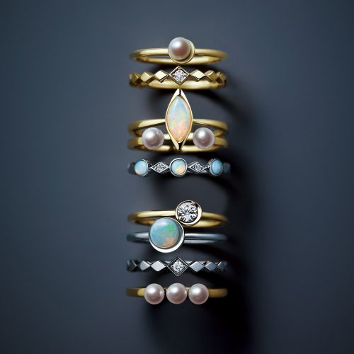 ■SNOW LIGHT -stacking holiday rings-