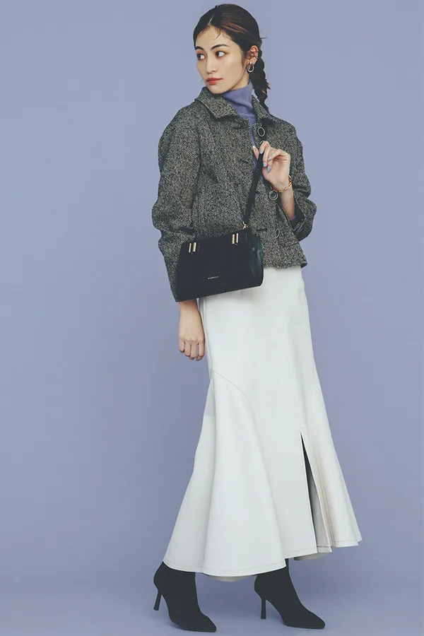 ジャケットコーデ選 程カジュアルがかわいい シャツジャケットやライダースの着こなし 冬レディース