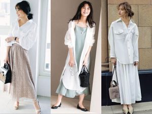 重ねても羽織っても着回せる 春の白シャツコーデ8選 ゆるシャツやロングシャツなど 21レディース