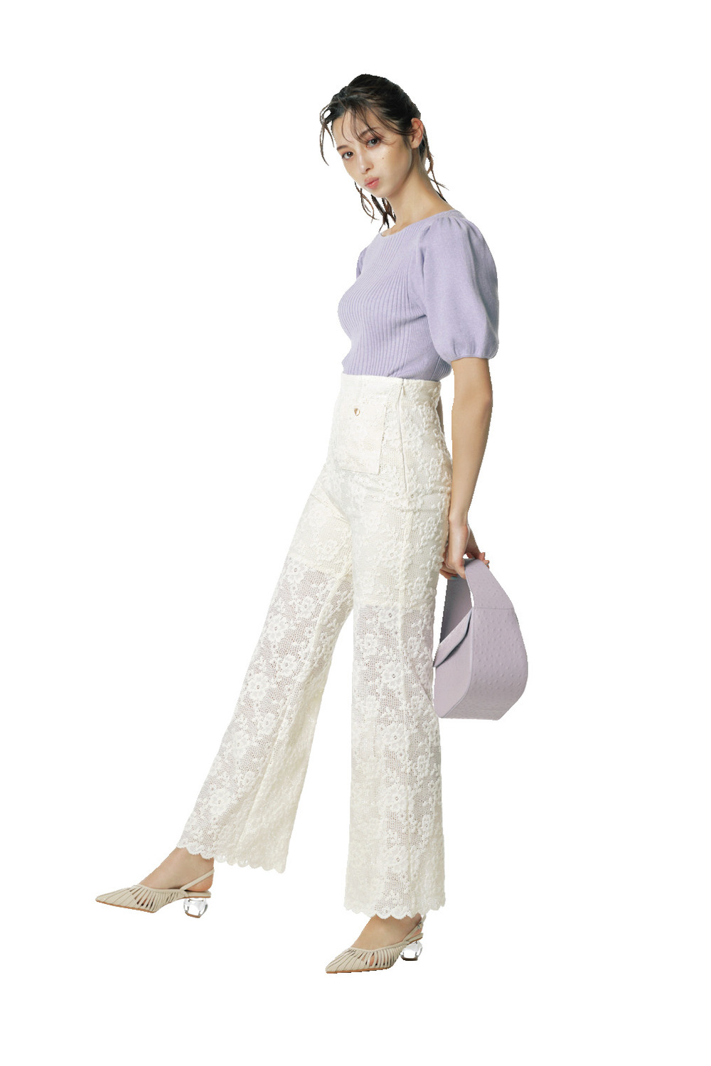 ラベンダーコーデ12選 顔写り最強 盛れるカラーで モテ と あか抜け を叶える着こなし術 Cancam Jp キャンキャン