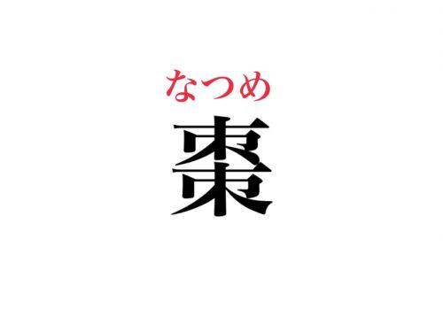 棗 って読める 美女が食べてたアレです 植物漢字シリーズ