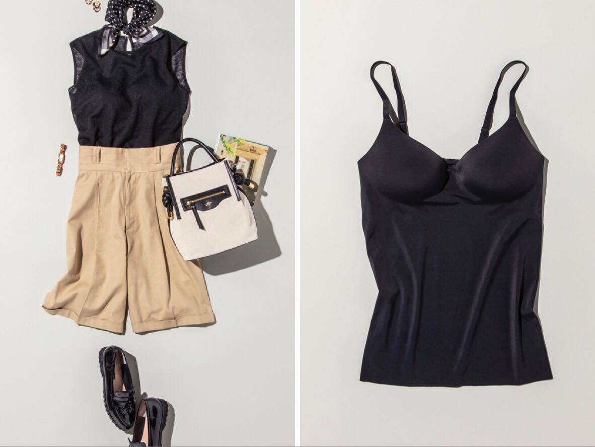 ユニクロ裏名品 魅せるインナーでいつもよりオトナ 透けニットの通勤コーデ Cancam Jp キャンキャン