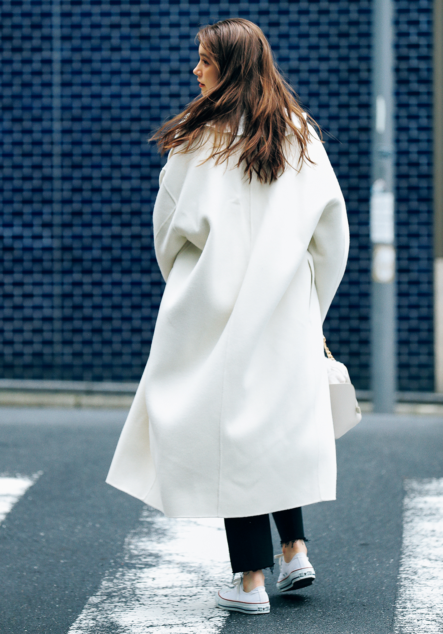 白色　コート