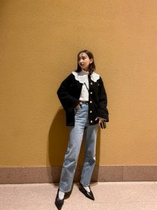 【最終お値下げ・人気】ZARA ツイードジャケット　ブラック