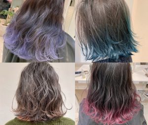 22年最新 毛先だけ染める 裾カラー の人気ヘアスタイル10選 Cancam Jp キャンキャン