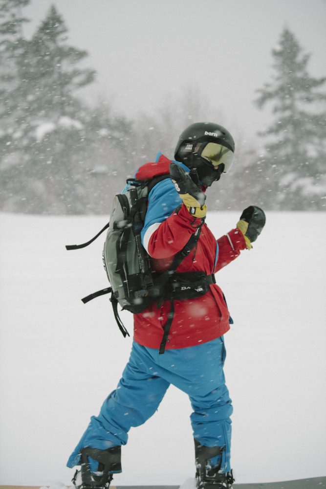 スノーボード スキー用 カラビナ付きポーチ 冬山登山にも⭐︎ - バッグ