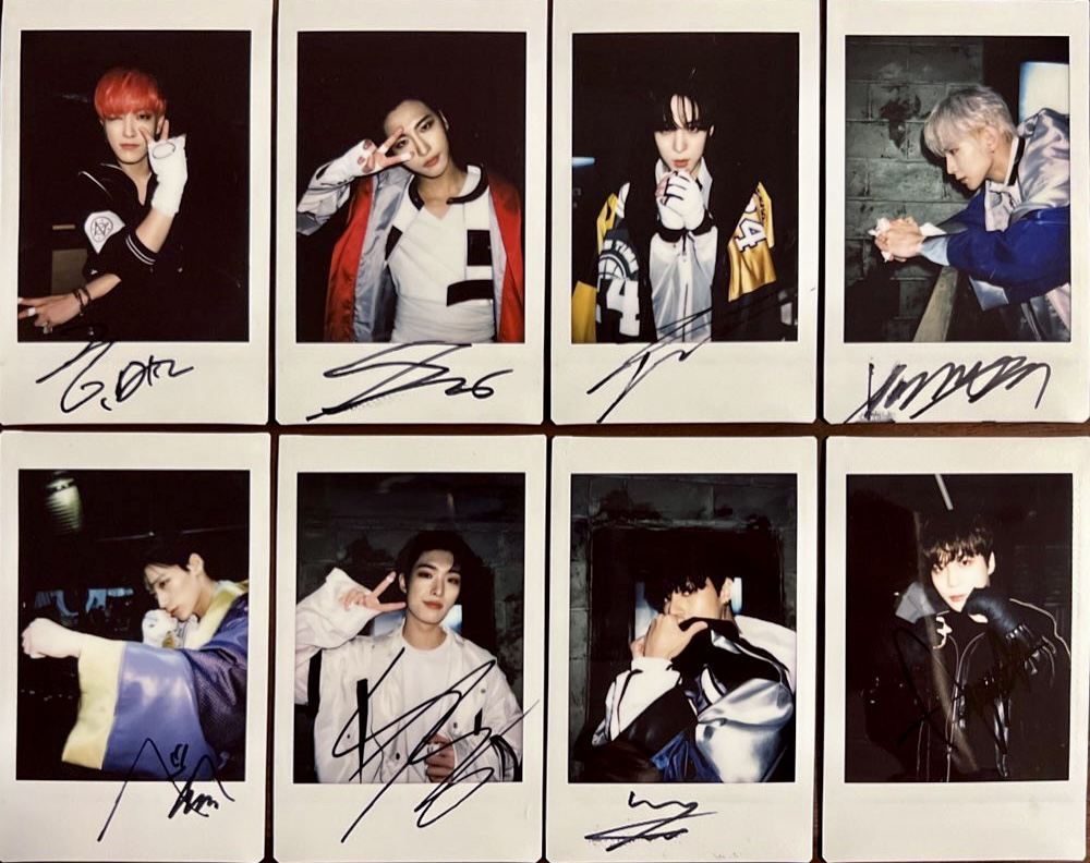 ateez メンバー全員サイン入りポラロイド 韓流ぴあ当選品 - アイドル