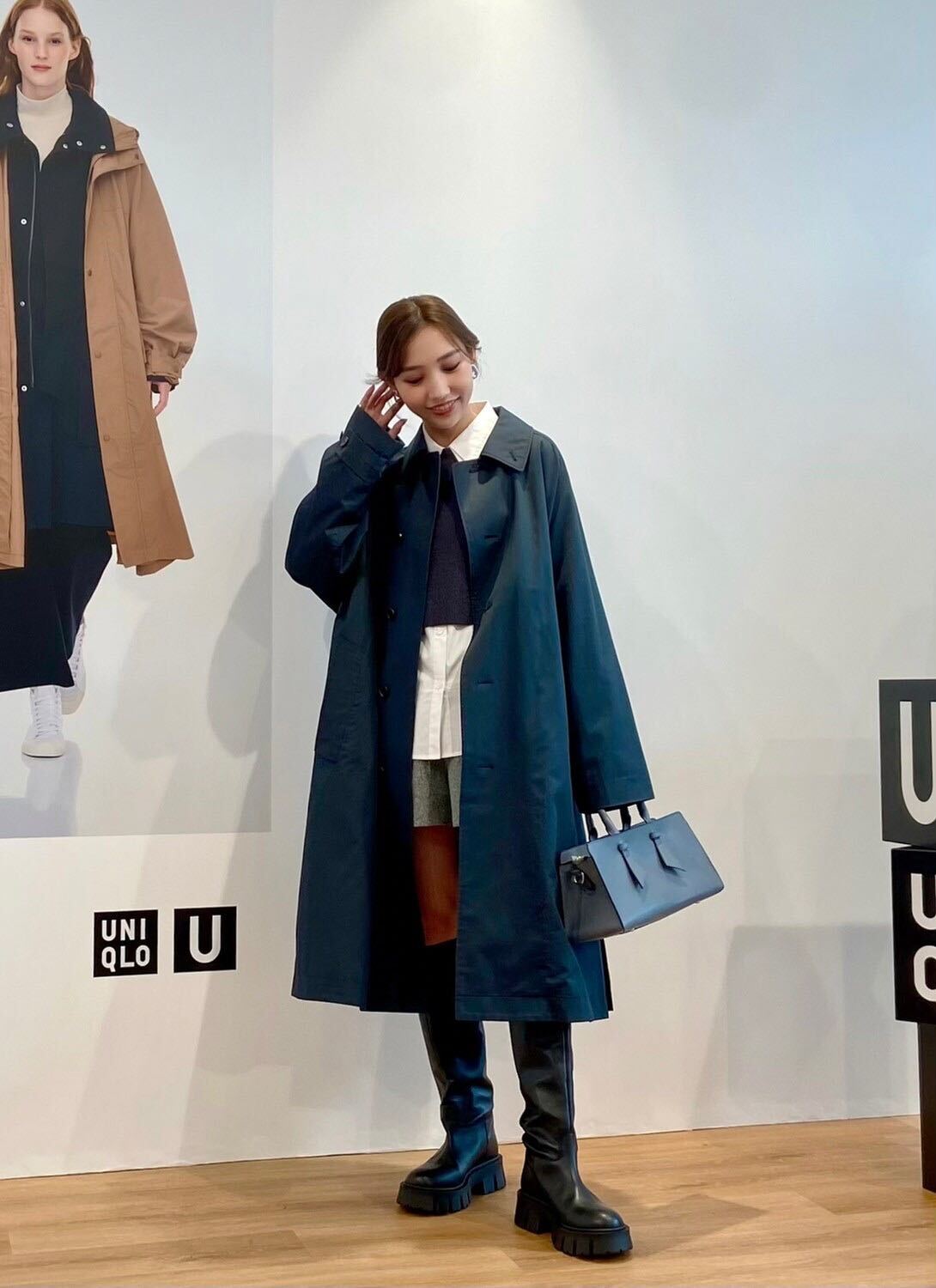 上等 UNIQLO U ステンカラーコート econet.bi