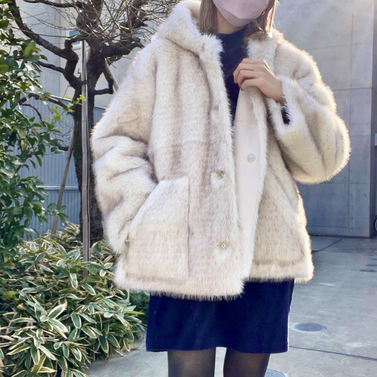 SNSで話題「THINK FUR」のコートは伊勢丹限定カラーが推し♡【おしゃれ