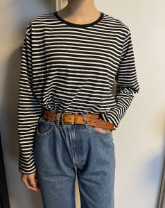 【ユニクロ】着やせする「ボーダーTシャツ」を￥1,990でGET