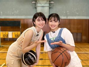 渡邉美穂（元日向坂46）×菜波のガチすぎるバスケ勝負が実現♡ - CanCam