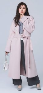yuiさんコラボ＞ウール混シャギーコート（チェスターコート
