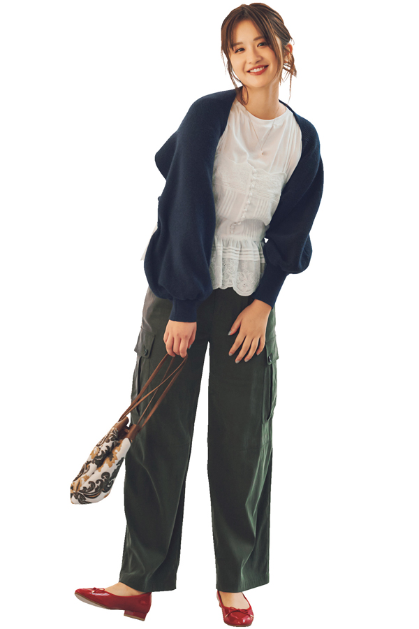 Rirandture ぽわん袖ニット付きイイ女っぽワンピ『かぶりもはおりもOKな短丈ニットがマルチに活躍♪』