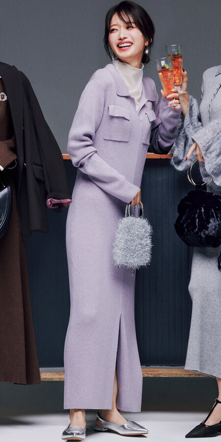 今っぽさNo.1かつ上品な親しみやすさも!『気張らずこなれる襟付きワンピ』