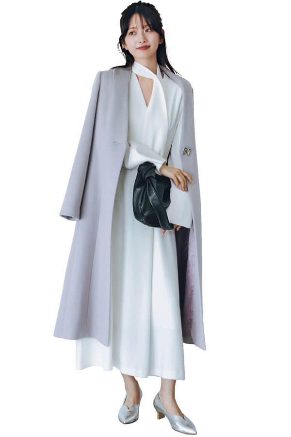 東カレデート　色っぽシンプルスタイルで自立したオーラをまとって『浮かれてる白ワンピ　浮かれてないミニマル小物』