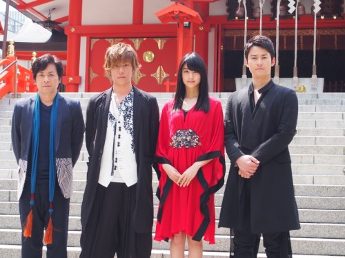【速報】早乙女太一、山本美月、馬場徹ら、花園神社で「怪談」公演を祈る