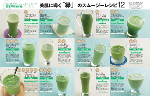 管理栄養士が教えるグリーンスムージー＆レッドスムージー最新レシピ１０