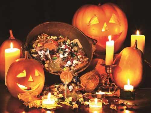Halloween pumpkin lantern.