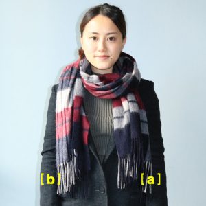 マフラー,ストール,巻き方,防寒,簡単,おしゃれ
