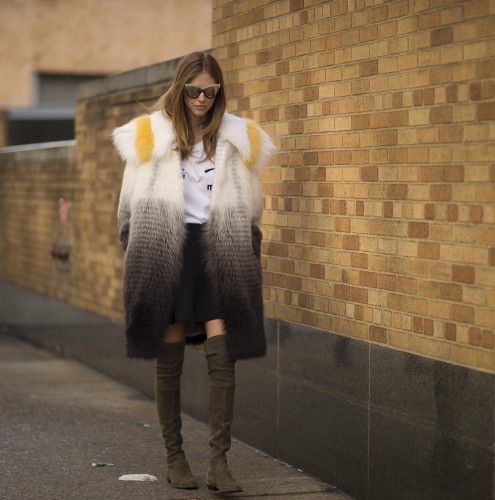 FENDI prefall 2015 fox fur for Chiara Ferragni