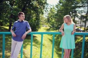 距離,カップル,男,女,恋