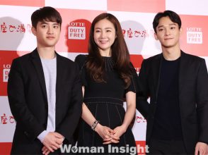 EXO,CHEN,D.O.,チェ・ジウ,ロッテ免税店,DUTY FREE,銀座,オープニング