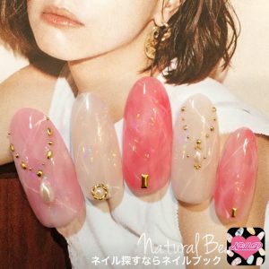 春ネイル,ネイルアート,タイダイネイル