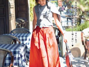 パンツコーデ,スカーチョ,ロングジレ,女っぽい,コーディネート