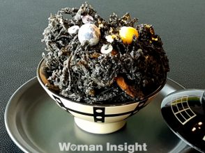 宇宙の日,宇宙と芸術展,かきあげ丼,パフェ,プレート