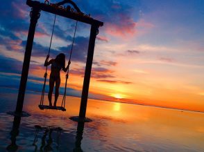 オンバック サンセット,海,ブランコ,夕陽,夕日,バリ,バリ島,絶景,ギリトラワンガン,Hotel Ombak Sunset,Ombak Sunset