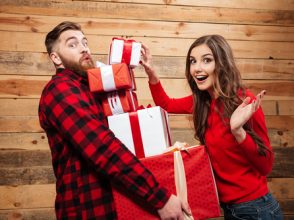 クリスマス,カップル,プレゼント