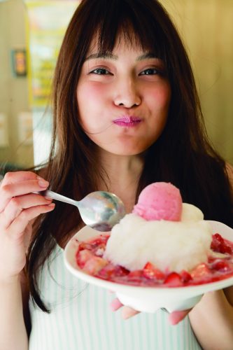 入山杏奈, かき氷