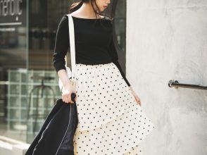 フレンチシックなドットコーデ