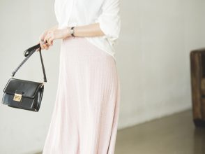 キャミソールレイヤードした今日のコーデ