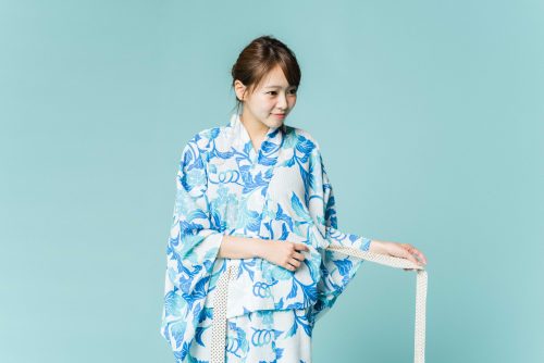 ゆかた,クイックゆかた,簡単,着付け,着てみた
