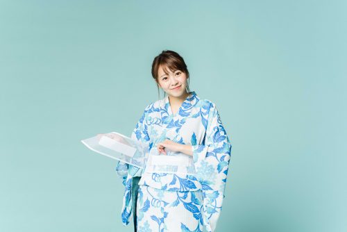 ゆかた,クイックゆかた,簡単,着付け,着てみた