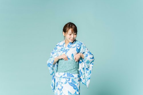 ゆかた,クイックゆかた,簡単,着付け,着てみた