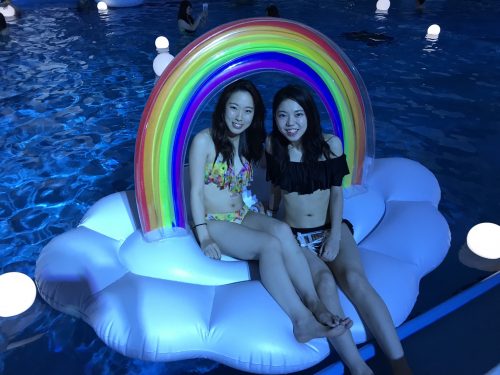 CanCam,Night Pool,ナイトプール,インスタ映え,写真映え,フォトジェニック,東京タワー,ビッグフロート,カップル,デート