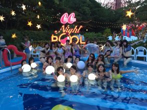 CanCam,Night Pool,ナイトプール,インスタ映え,写真映え,フォトジェニック