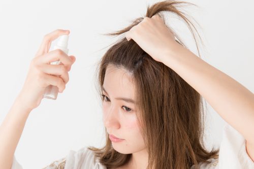 ■ウエッティなかき上げヘアアレンジ